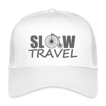 SLOW TRAVEL - Kids’ Trucker Cap - white - Front