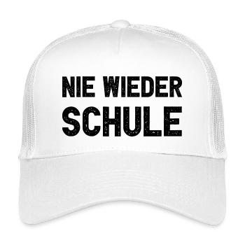 Nie Wieder Schule Lustiges Abitur Schulabschluss - Kinder Trucker-Cap - Weiß - Vorne