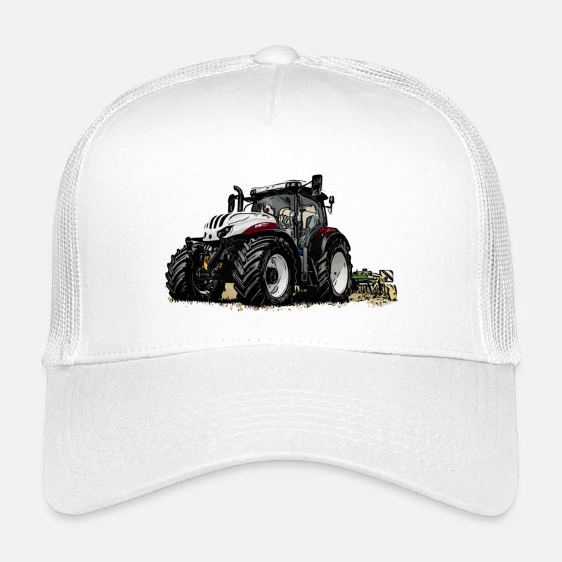 Traktor Steyr 6145 bei der Arbeit Kinder Trucker-Cap