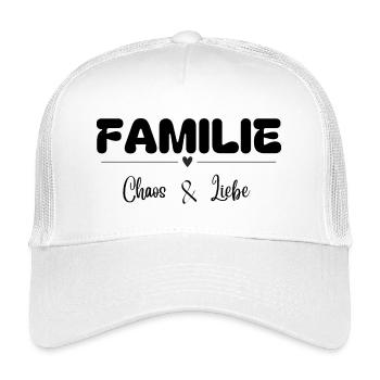 L’amour du chaos familial - Casquette trucker enfant - blanc - Devant