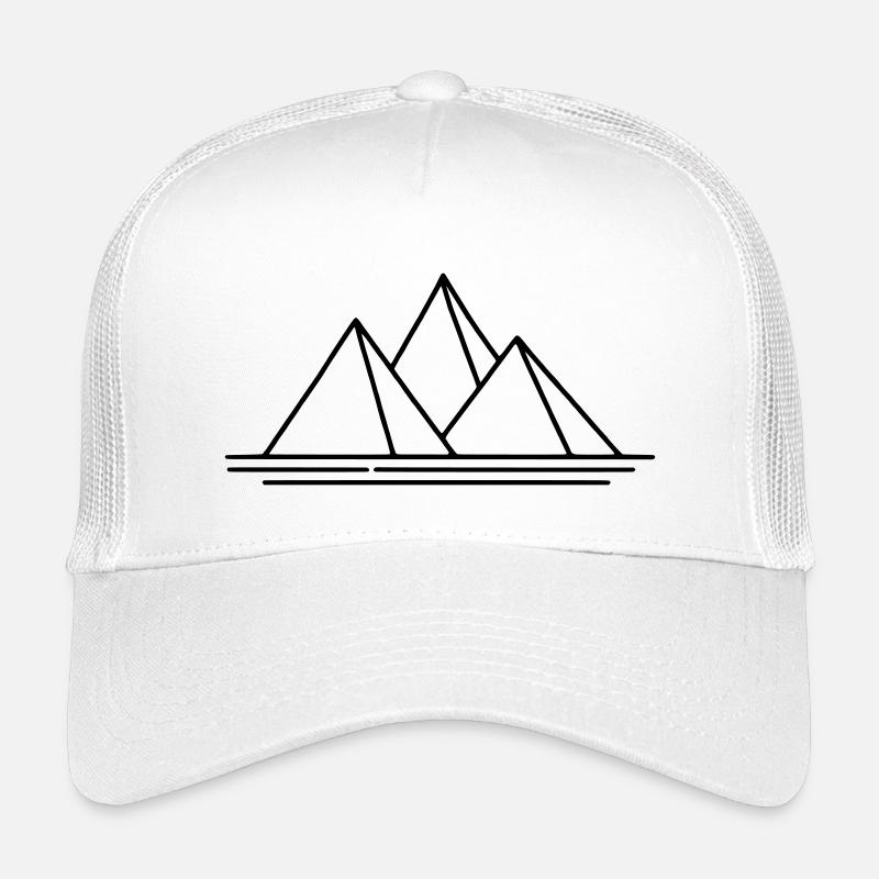 Pyramides - Casquette trucker enfant - blanc