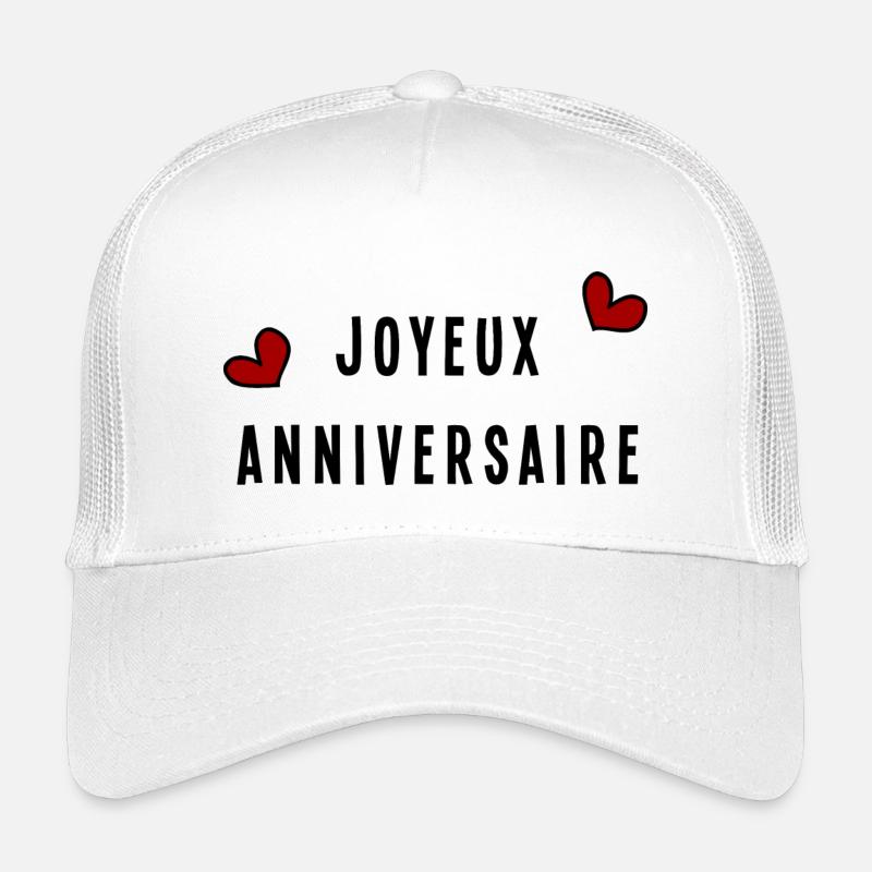 HAPPY BIRTHDAY. ANNIVERSAIRE Casquette trucker enfant