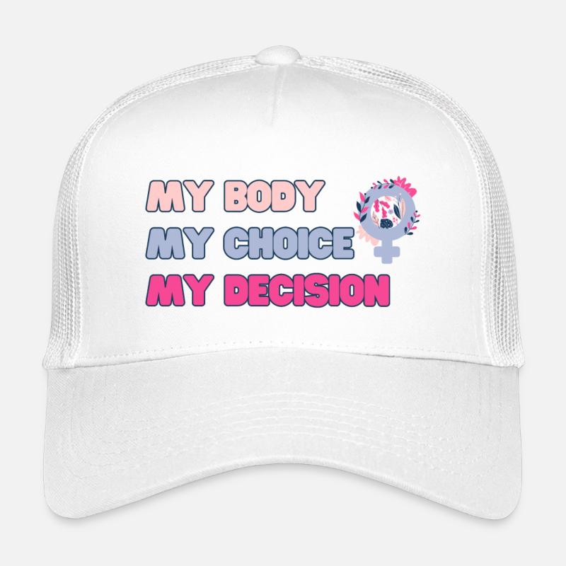 Mon corps, mon choix (Rose) Casquette trucker enfant