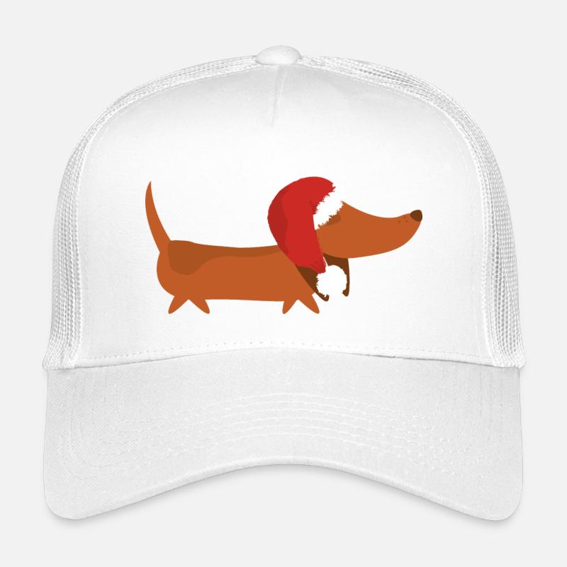 Teckel avec chapeau de Noël Casquette trucker enfant