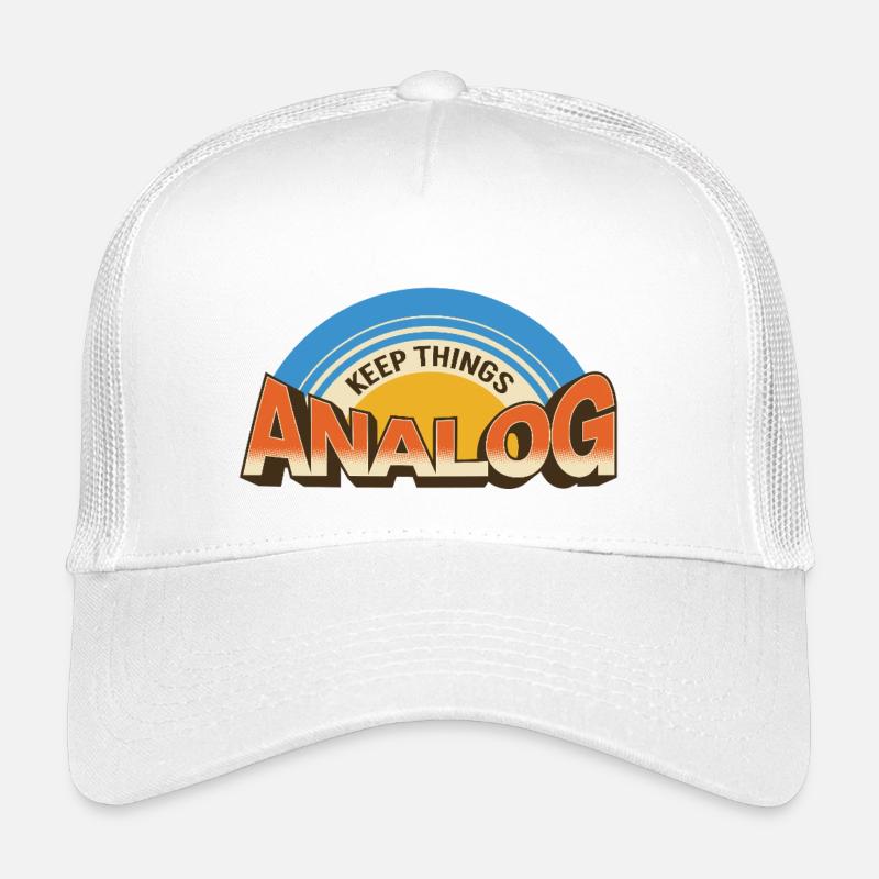 Keep Things Analog – Retro Tech Statement Kids’ Trucker Cap