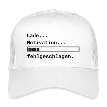 Lade Motivation - Kinder Trucker-Cap - Weiß - Vorne