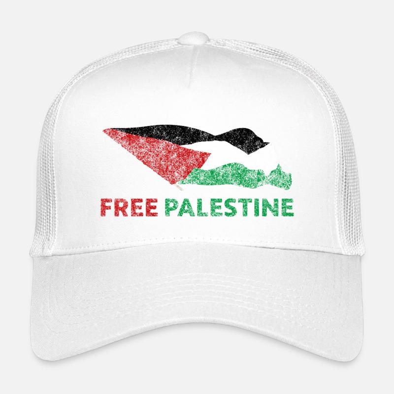 Free Palestine - Kids’ Trucker Cap - white