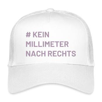 Antifa Mindset kein Millimeter nach rechts - Kinder Trucker-Cap - Weiß - Vorne