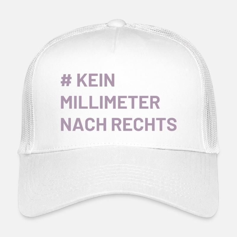 Antifa Mindset kein Millimeter nach rechts - Kinder Trucker-Cap - Weiß