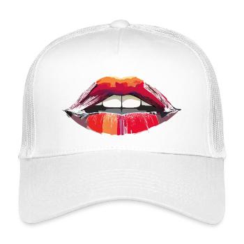 kiss me - Kids’ Trucker Cap - white - Front