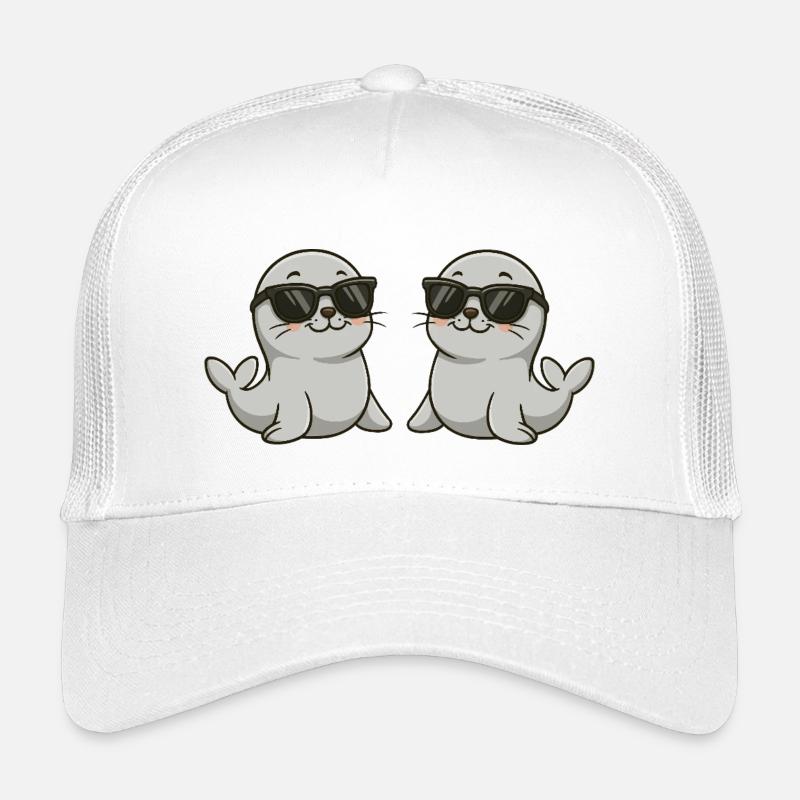 Illustration de loutre cool Doppelganger Casquette trucker enfant