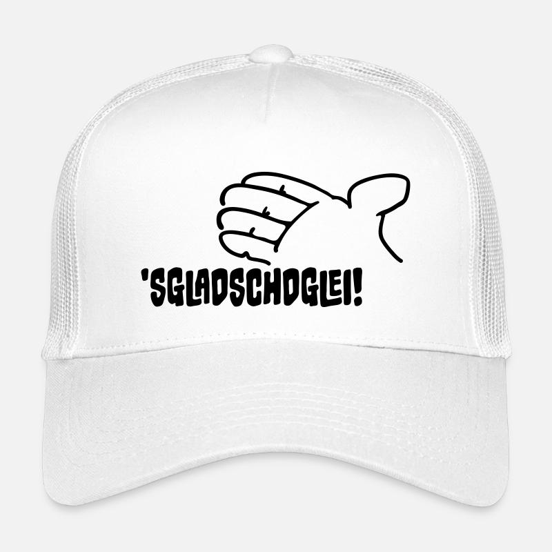 Sgladschdglei! Es klatscht gleich! - Kinder Trucker-Cap - Weiß