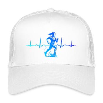 Motif récurrent qui fonctionne immédiatement - Casquette trucker enfant - blanc - Devant