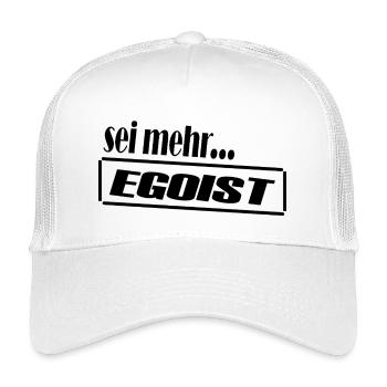 Egoist / Klarer Statement-Look - Kinder Trucker-Cap - Weiß - Vorne