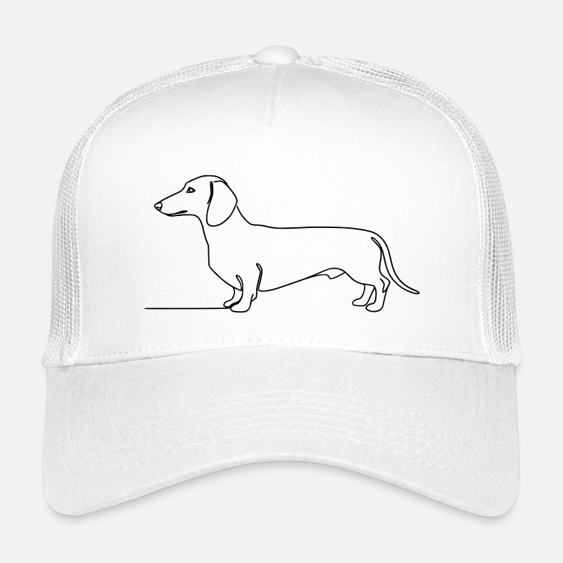 Dachshund Dachshund One Line Art Kids’ Trucker Cap