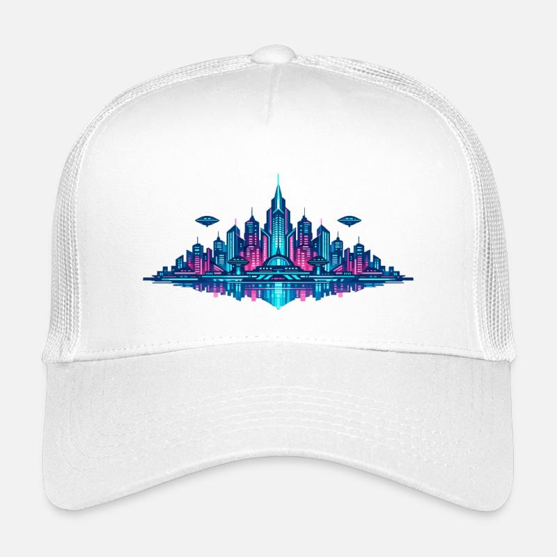 Neon City Reflection Kids’ Trucker Cap