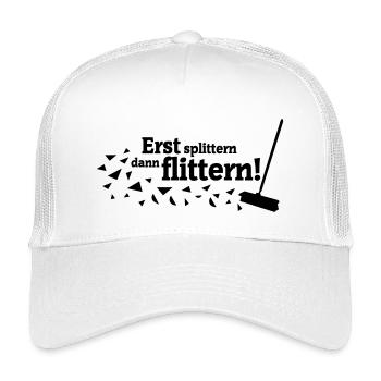 Polterabend Spruch - Kinder Trucker-Cap - Weiß - Vorne