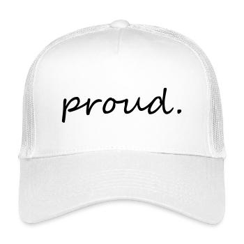 Proud - Kids’ Trucker Cap - white - Front