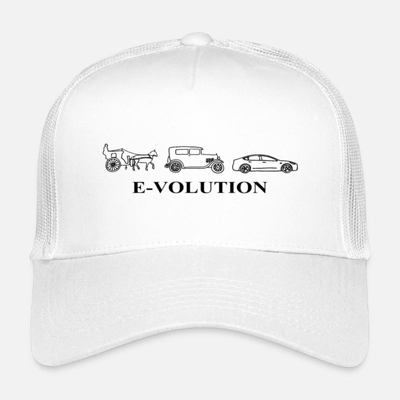 E-Volution Auto Evolution - Kinder Trucker-Cap - Weiß