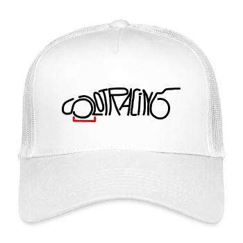 Slotracing Slotcar schwarz/rot - Kinder Trucker-Cap - Weiß - Vorne