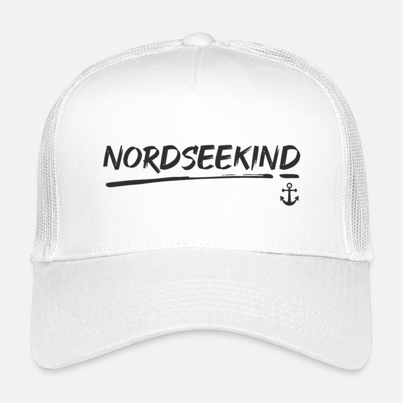 Nordseekind - Kinder Trucker-Cap - Weiß