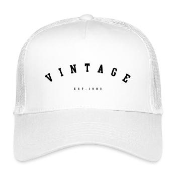 Jahrgang 1983 - Kinder Trucker-Cap - Weiß - Vorne