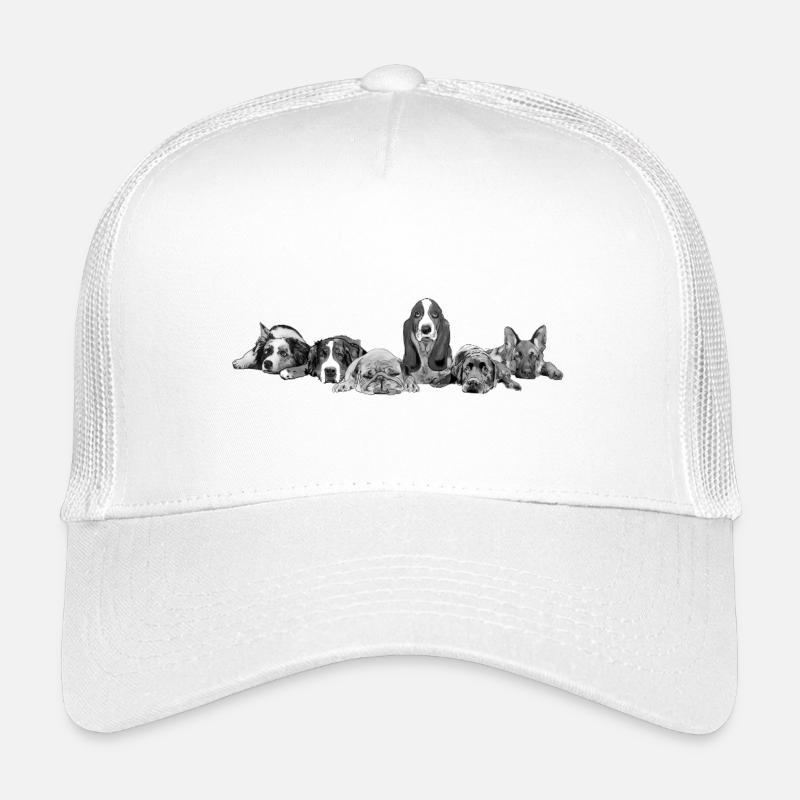 Hunde - Kinder Trucker-Cap - Weiß