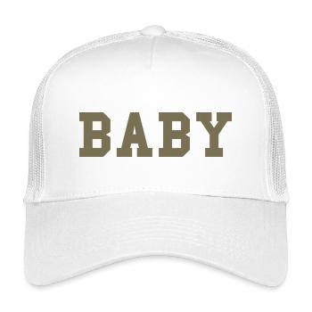 BABY – College Style Statement - Kids’ Trucker Cap - white - Front