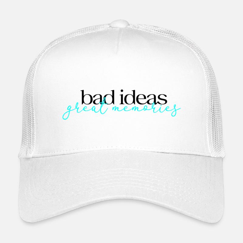 Bad Ideas Great Memories - Kinder Trucker-Cap - Weiß