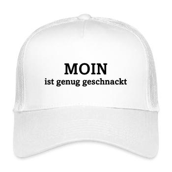 MOIN ist genug geschnackt - Kinder Trucker-Cap - Weiß - Vorne