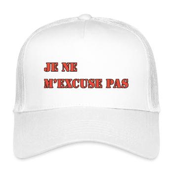 I DON'T APOLOGIZE - Kids’ Trucker Cap - white - Front