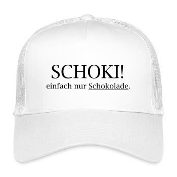 CHOCOLATE! Just chocolate - Kids’ Trucker Cap - white - Front