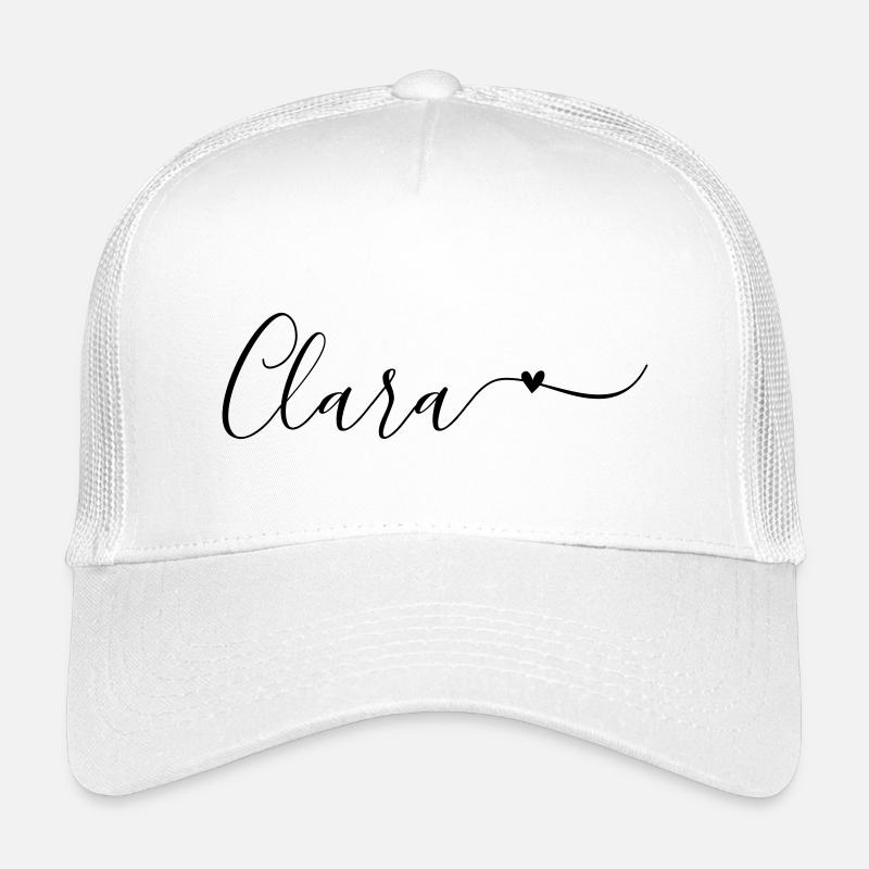 Nom de famille Clara Prénom Décoratif Casquette trucker enfant