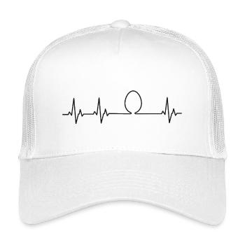 Hühner Fans -  Hahn - Gockel - Küken - Ei - Kinder Trucker-Cap - Weiß - Vorne