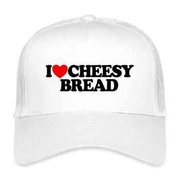 J’adore le pain au fromage. Mon plat préféré : le pain au fromage. - Casquette trucker enfant - blanc - Devant