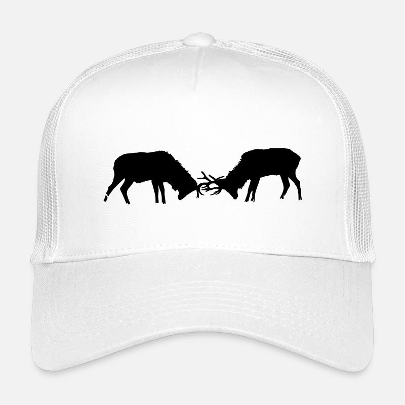 Hirsch - Kinder Trucker-Cap - Weiß