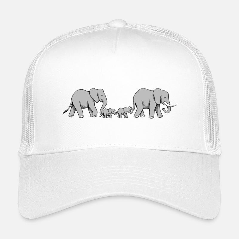 Famille d'éléphants II Casquette trucker enfant