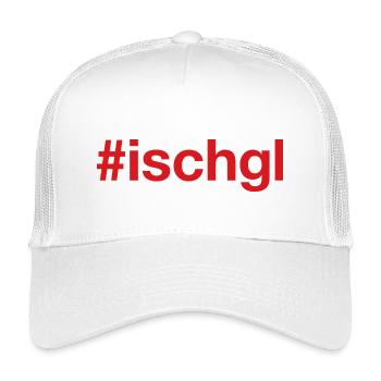 ISCHGL - Kinder Trucker-Cap - Weiß - Vorne