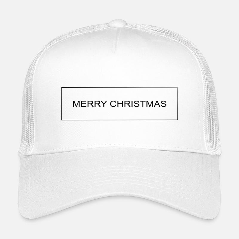 MERRY CHRISTMAS - Kinder Trucker-Cap - Weiß