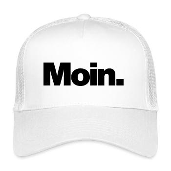 Moin – Norddeutscher Gruß - Kinder Trucker-Cap - Weiß - Vorne