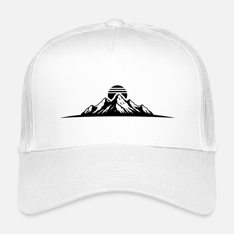 Berge Gipfel Silhouette Kinder Trucker-Cap