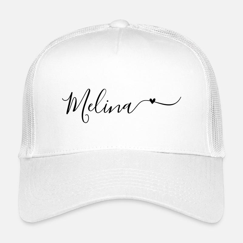 Melina Name First Name Decorative Kids’ Trucker Cap