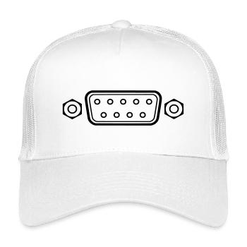 Connecteur DB 9, connecteur série - Casquette trucker enfant - blanc - Devant