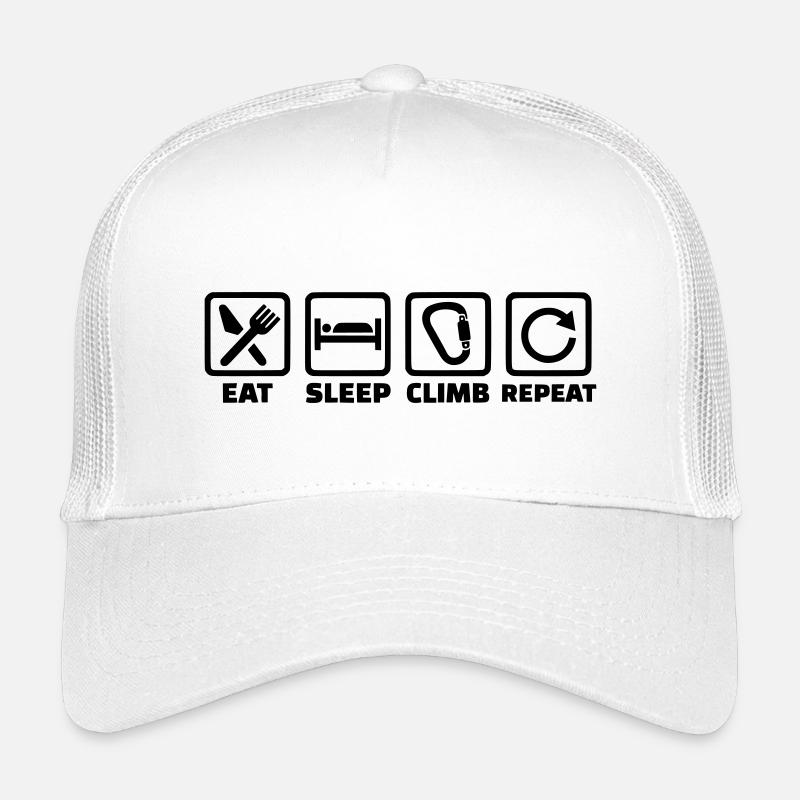 Eat Sleep Climb Repeat – Klettern & Bouldern Kinder Trucker-Cap