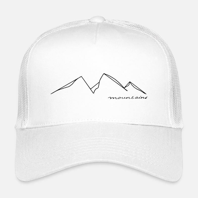 Mountains - Kinder Trucker-Cap - Weiß