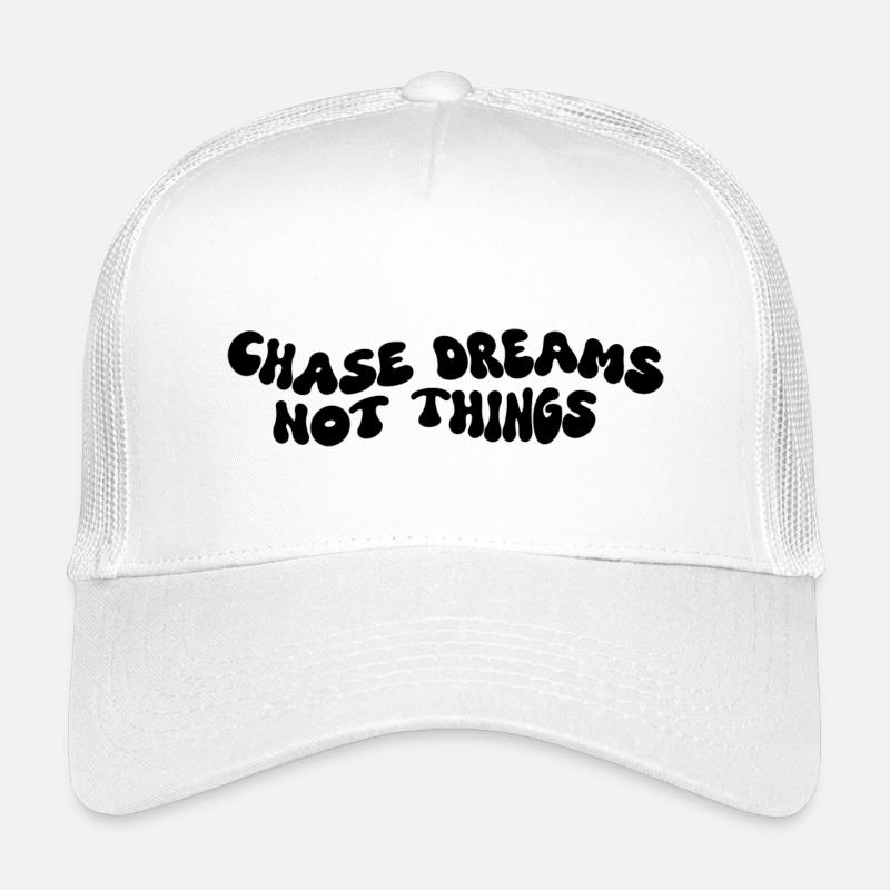 Chase Dreams Not Things - Kinder Trucker-Cap - Weiß