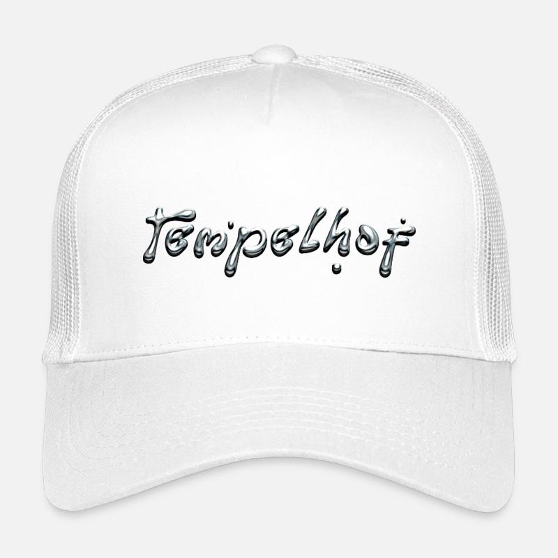 Typographie Tempelhof Liquid Chrome Casquette trucker enfant