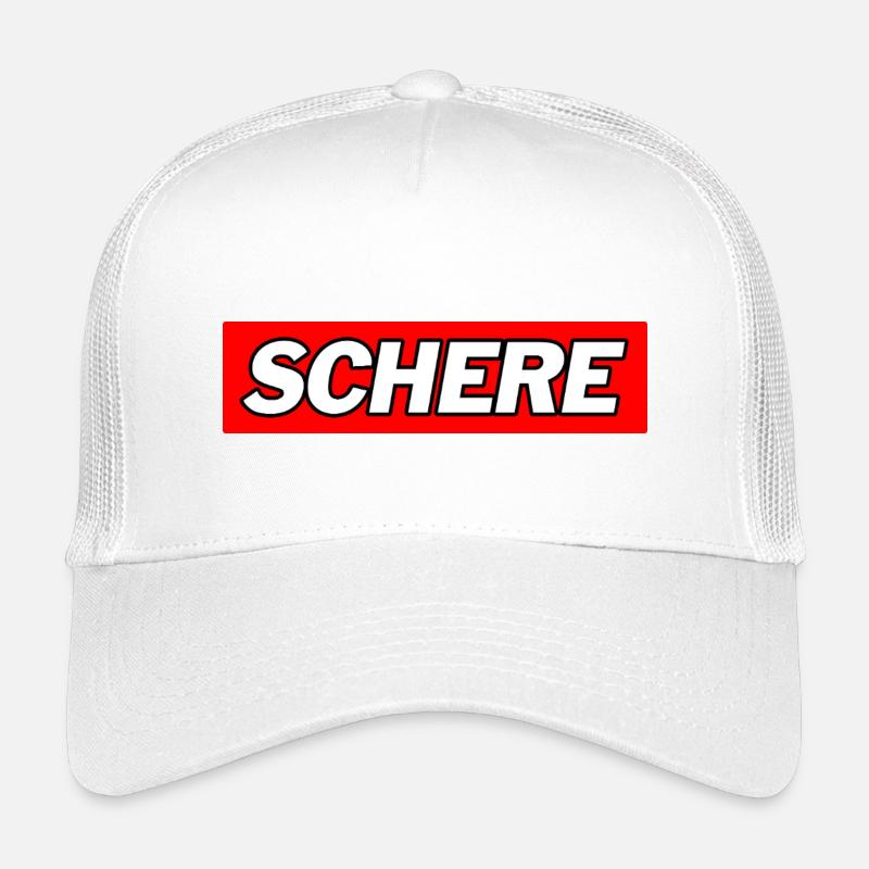 Schere - Funny Memes - Kinder Trucker-Cap - Weiß