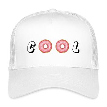 Delicious donuts with colorful sprinkles - Kids’ Trucker Cap - white - Front