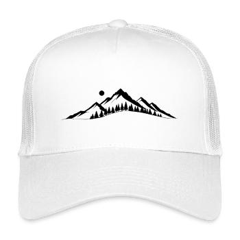 Horizont der Berge - Kinder Trucker-Cap - Weiß - Vorne